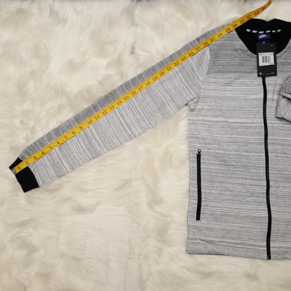 Nike Men's Sportswear Jacket Heather Grey XS - Picture 6 of 6